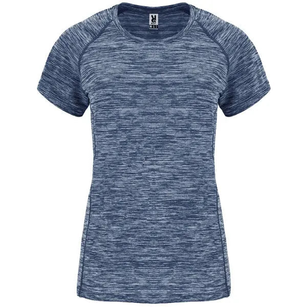 Camiseta técnica entallada de mujer en tejido poliéster de manga corta estilo ranglán Vetonek
