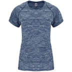 Camiseta técnica entallada de mujer en tejido poliéster de manga corta estilo ranglán Vetonek