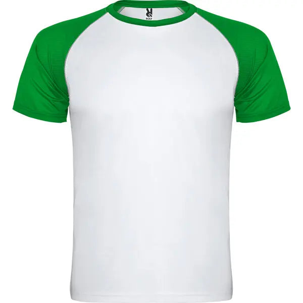 Camiseta deportiva de manga corta estilo ranglan en contraste Vetonek