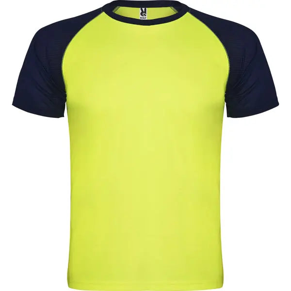Camiseta deportiva de manga corta estilo ranglan en contraste Vetonek