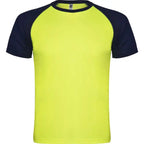 Camiseta deportiva de manga corta estilo ranglan en contraste Vetonek