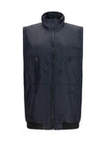 MM6 Maison Margiela Zip-Pocket Nylon Vest — Black