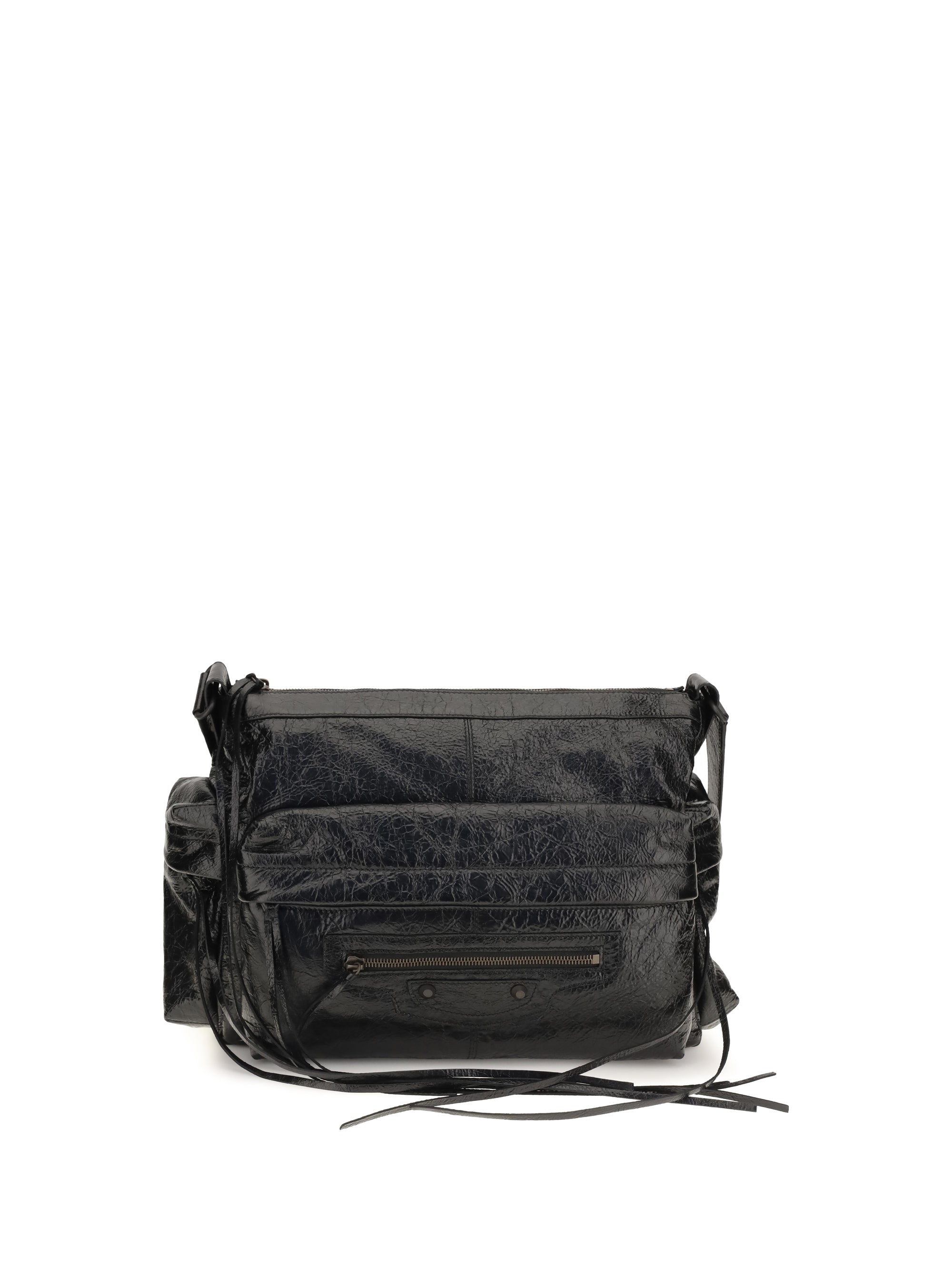 Balenciaga Le City Multipocket Shoulder Bag — Black