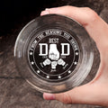 Vaso de whisky de 10 onzas personalizado con los nombres de los niños grabados del 1 al 6 Día del Padre Cumpleaños Agradecimiento Regalo para Papá Abuelo