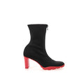 Women's Black Neoprene Ankle Boots