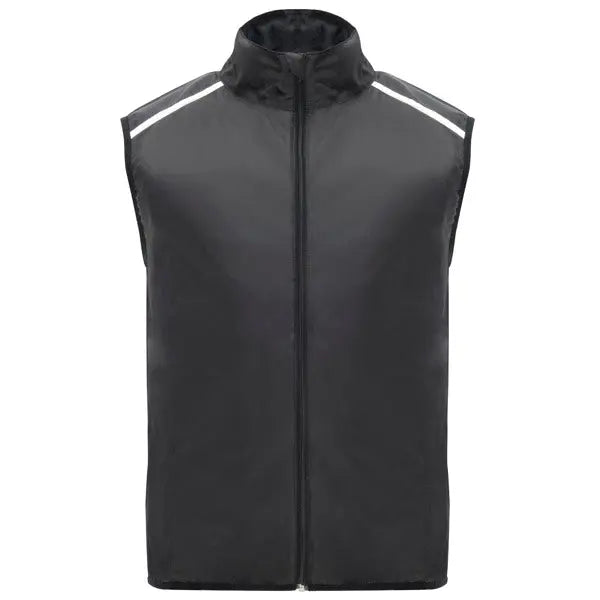 Chaleco técnico ligero de running, con cremallera frontal a tono con protector de barbilla Vetonek