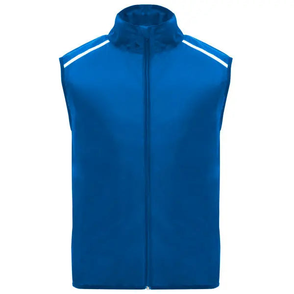 Chaleco técnico ligero de running, con cremallera frontal a tono con protector de barbilla Vetonek
