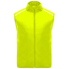 Chaleco técnico ligero de running, con cremallera frontal a tono con protector de barbilla Vetonek