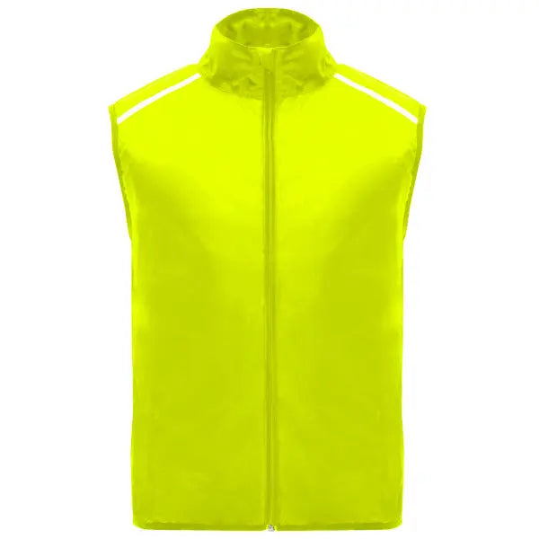 Chaleco técnico ligero de running, con cremallera frontal a tono con protector de barbilla Vetonek