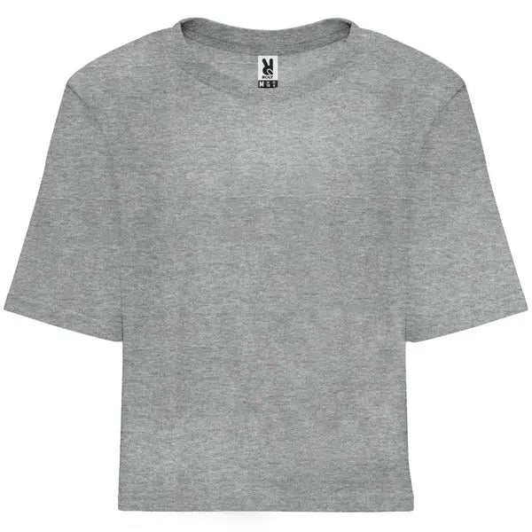 Camiseta de talle corto y holgado para mujer con manga corta Vetonek