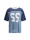 Moschino Technical Mesh T-Shirt — Blue