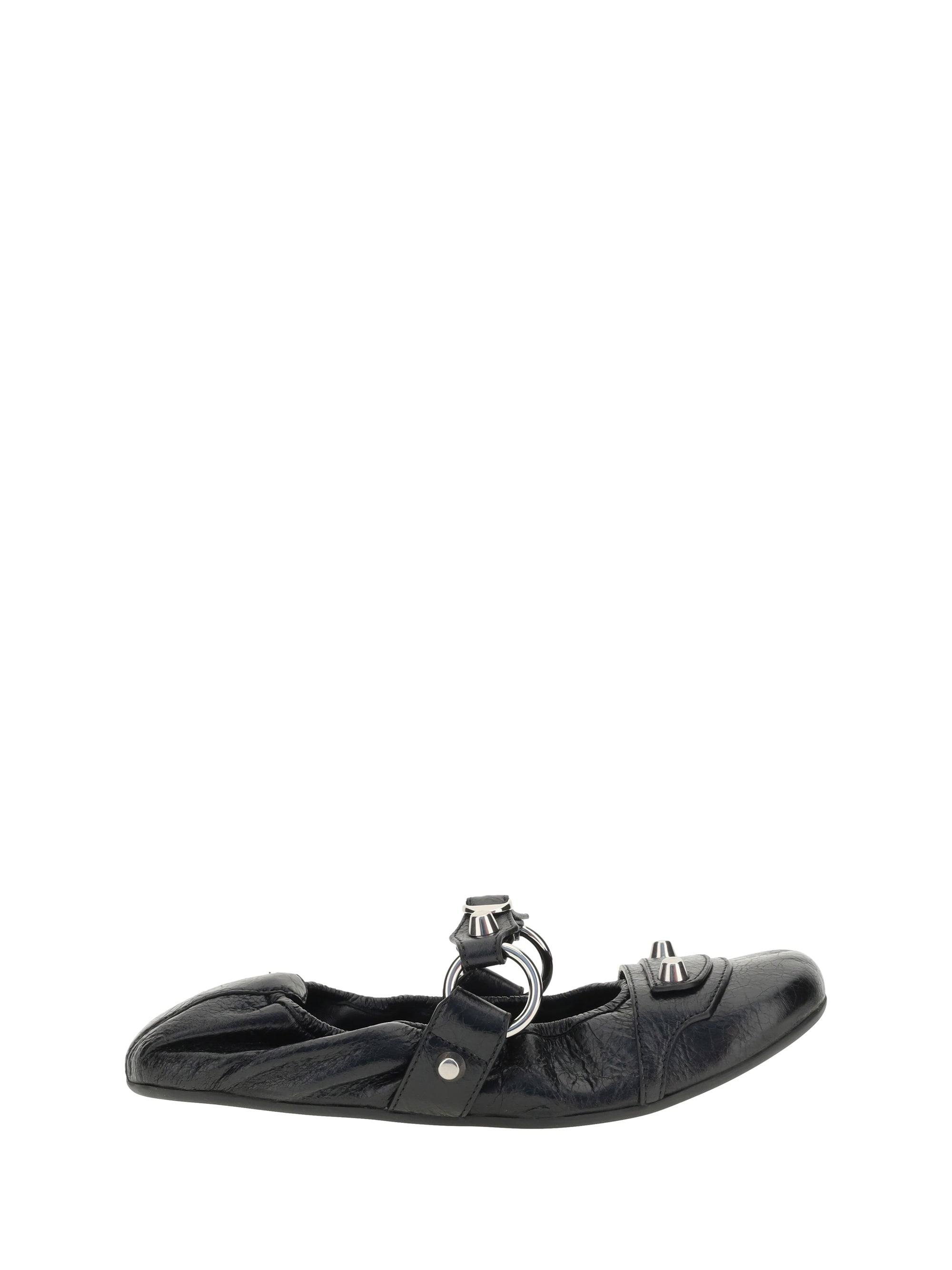 Balenciaga City Ballerinas Flat — Black