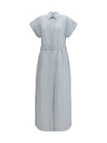 Jacob Cohen Poplin Chemisier Dress — Gray