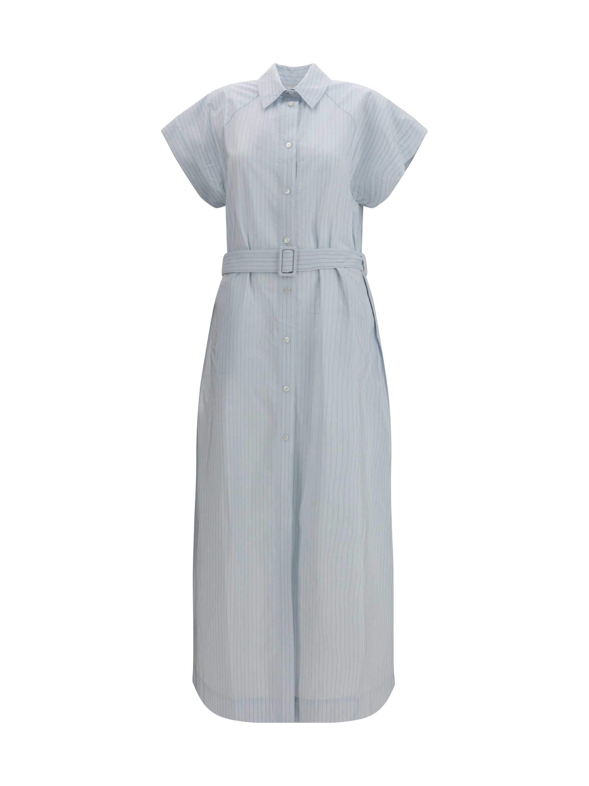 Jacob Cohen Poplin Chemisier Dress — Gray