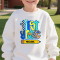 Personalizado Graffiti Cuadrícula Grado Lápiz Suave Kid Camiseta Sudadera Sudadera con capucha con el nombre de vuelta a la escuela Cumpleaños Regalo para Niños Niñas