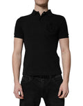 Men's Logo-Embroidered Cotton Polo Black