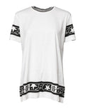 Women's White #dgmillennials Cotton Crewneck T-Shirt