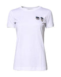 Women's White #dgfamily Cotton Crew Neck T-Shirt