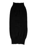 Men's Black Cashmere Knitted Neck Warmer Foulard Scarf
