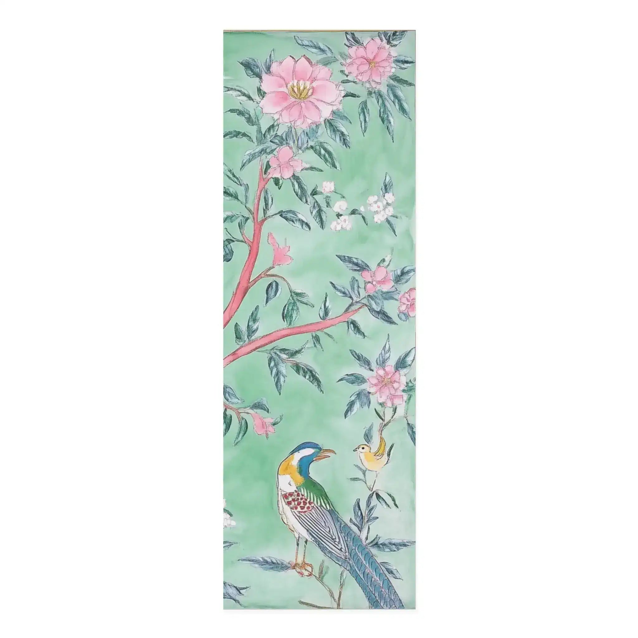 Verdant Birds & Blossoms Yoga Mat