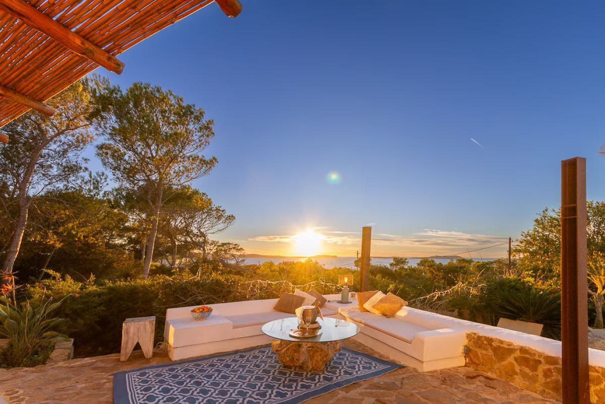 Mediterranean Seafront Ibiza Villa with Amazing Sunset Views in San Antonio