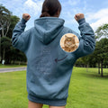 Camiseta sudadera o sudadera con capucha personalizada con foto de mascota bordada multicolor y nombres regalo de fiesta para amantes de mascotas