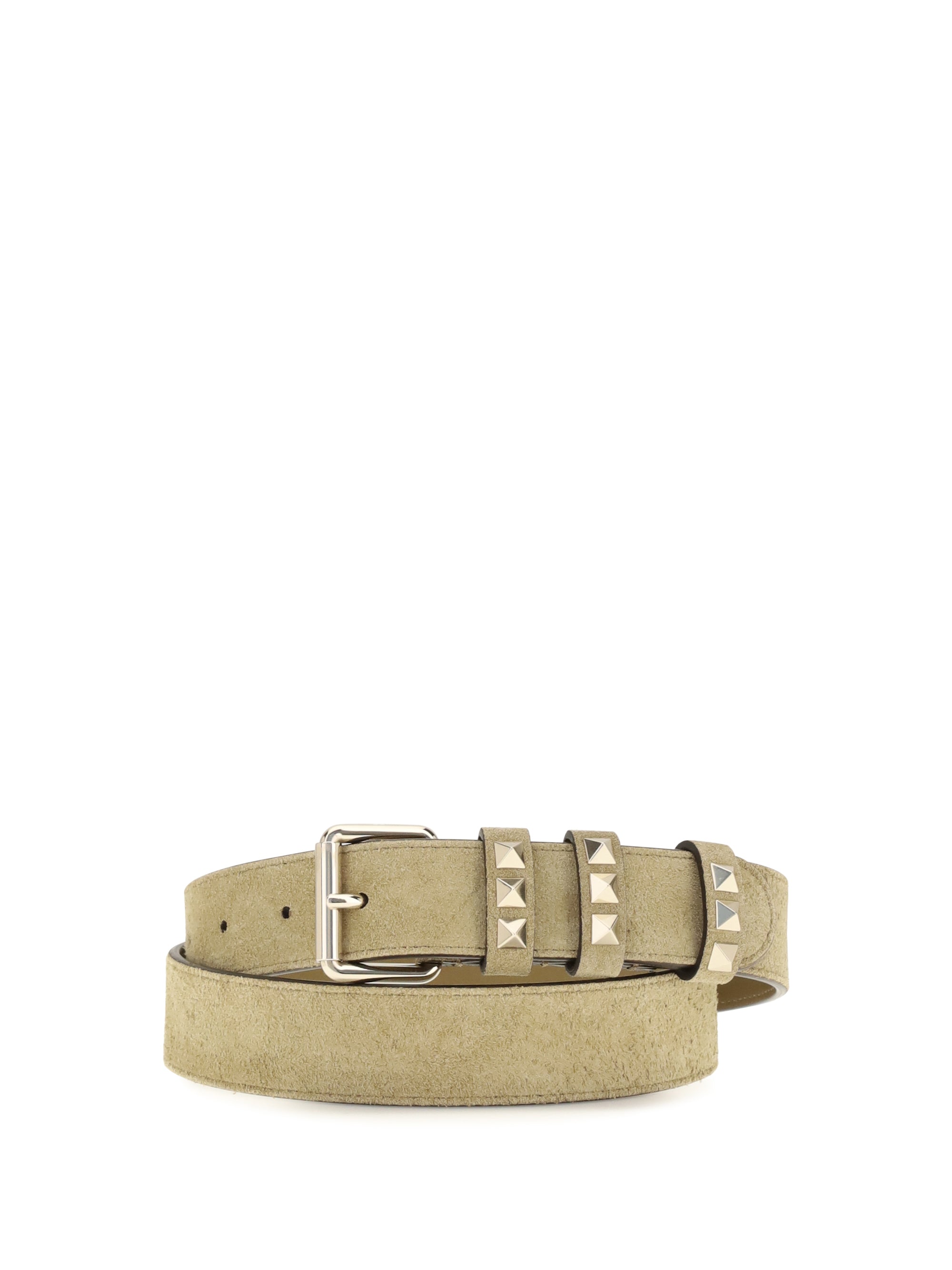Valentino Garavani Rockstud Belt — Beige