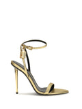 Tom Ford Lambskin Stiletto Heel Sandal — Gold