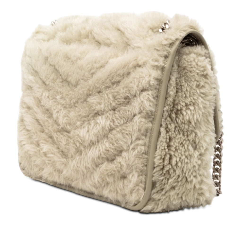 Medium Shearling Niki Shoulder Bag
