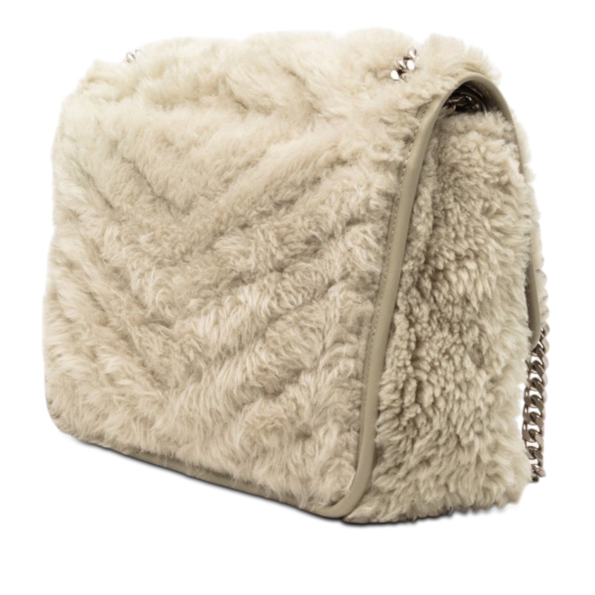 Medium Shearling Niki Shoulder Bag