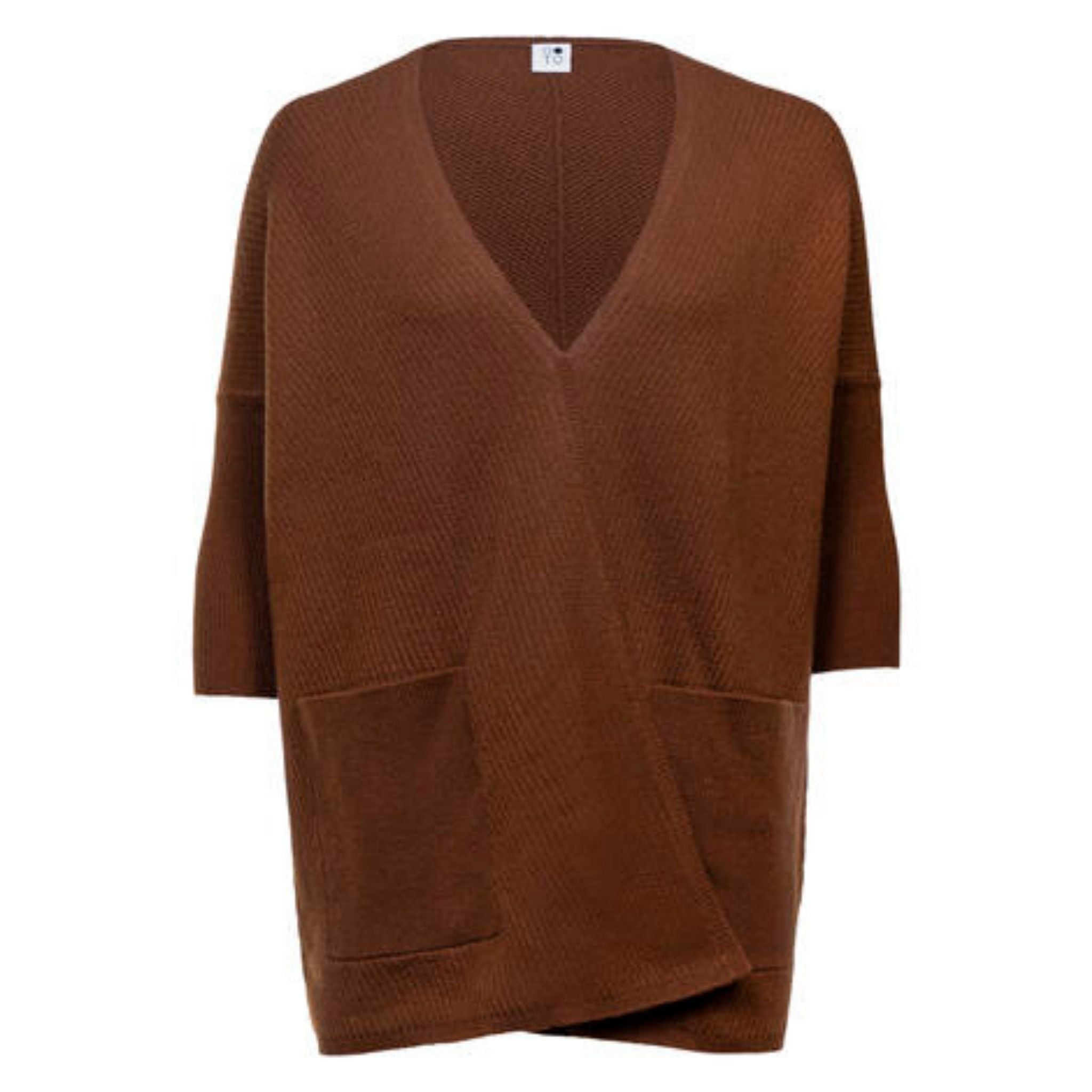 Syrup Brown Lillien Open Cardigan