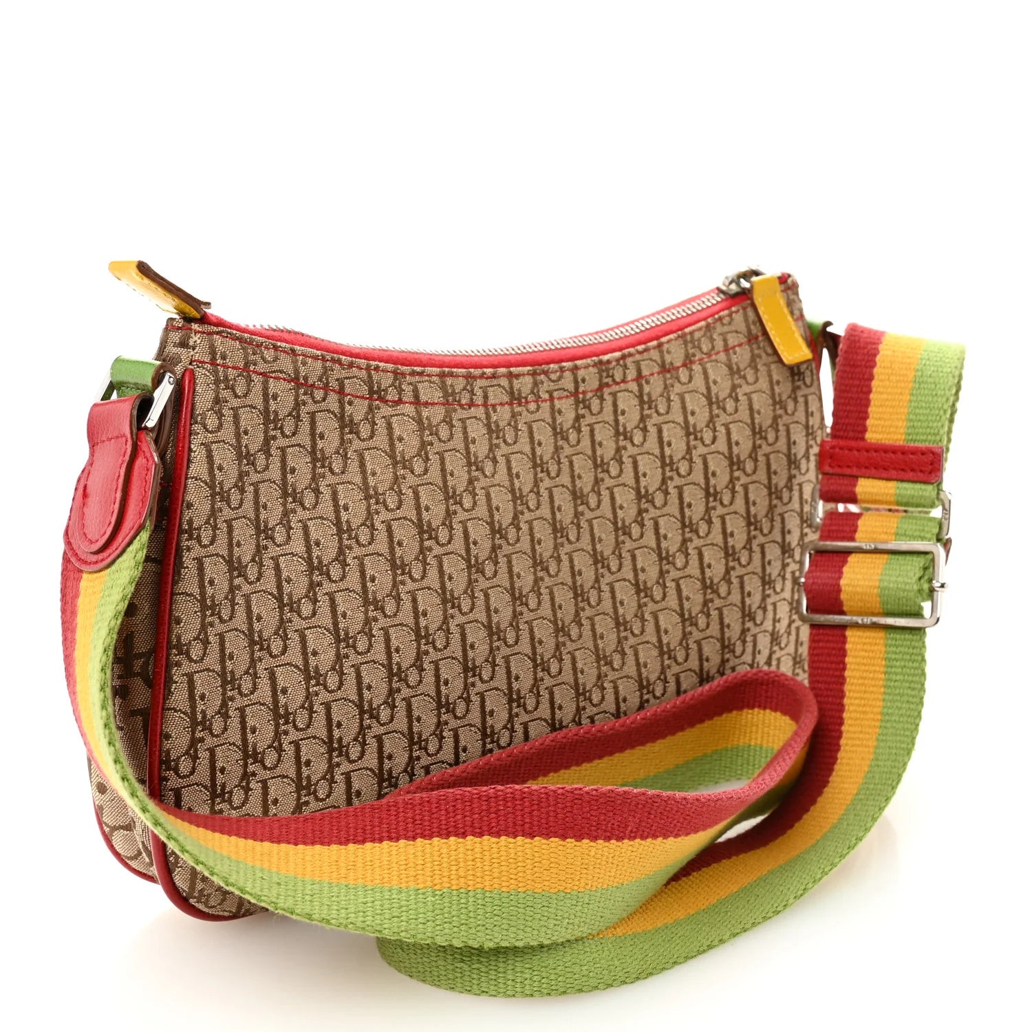 Christian Dior Monogram Rasta Double Saddle Beige