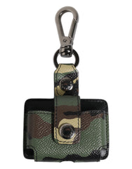 Men's Multicolor Camouflage Leather Airpods Case Accessory