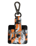 Men's Multicolor Camouflage Leather Airpods Case Calf Accessory