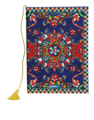 Men's Multicolor Polyester Carretto Siciliano Print Notebook Accessory