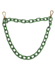 Men's Green Plexy Acrylic Chunky Gold Hardware Wallet Chain As Zama