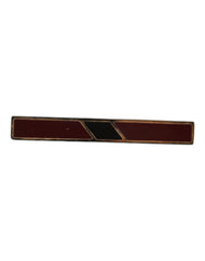 Men's Multicolor Gold Tone Brass Tie Clip Bar Real Enamel
