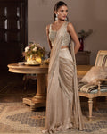Shagun Pre-Draped Sari Set By KYNAH, Luxury Indian Fashion & Bridal Wear