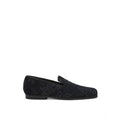 Men's Blue Leather Slip-On Loafers