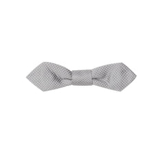Men's Gray Silk Bowtie Accessory