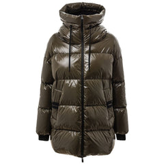 Women's Green Polyamide Parka Clothing