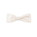 Men's White Silk Bowtie Accessory
