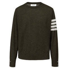 Men's Green Wool Sweatshirt Clothing