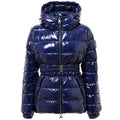 Women's Blue Polyamide Coat Clothing