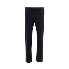 Men's Black Wool Dress Pants