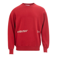 Men's Red Cotton Sweatshirt Clothing