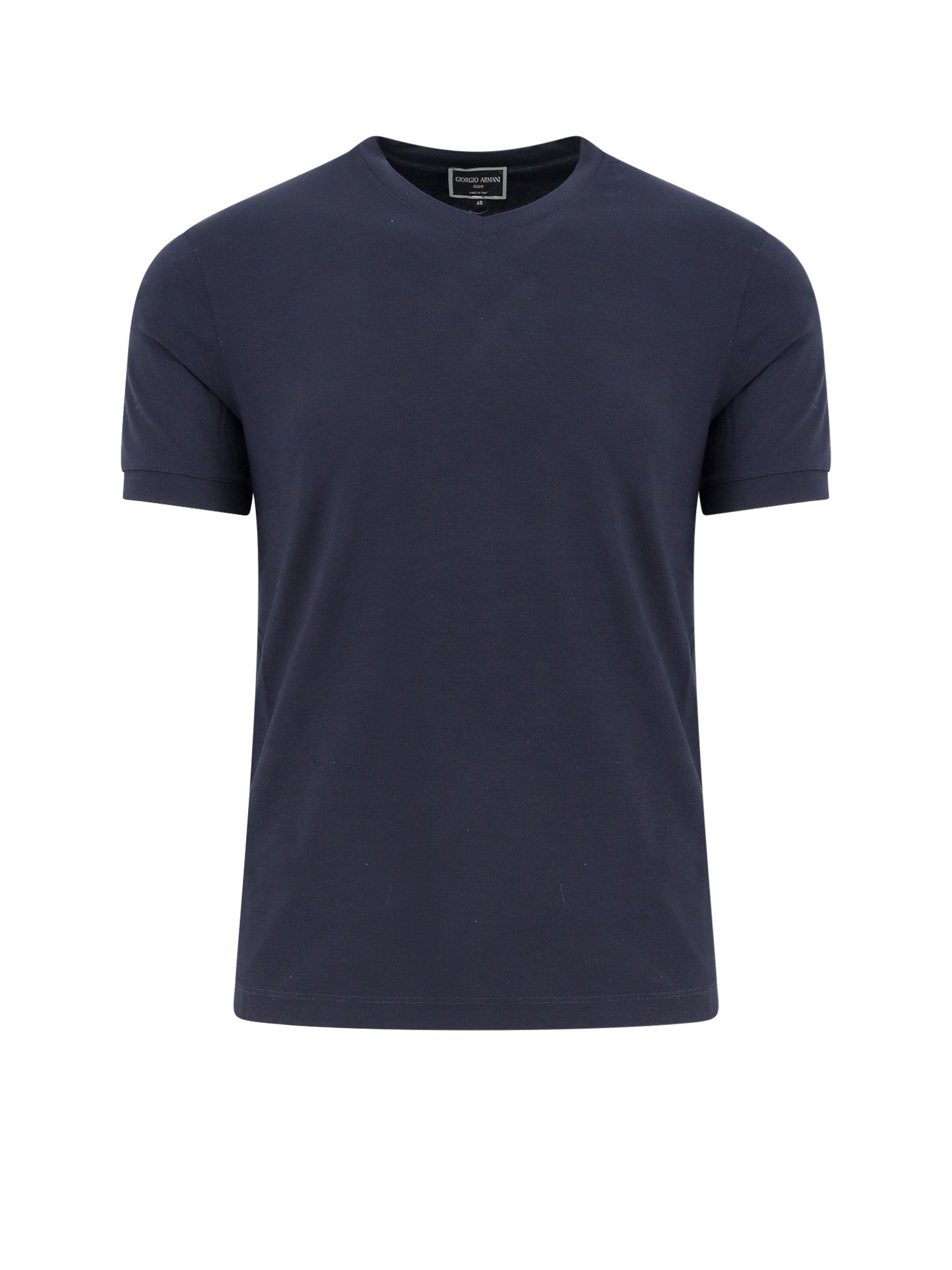 Giorgio Armani T-shirts and Polos Blue Viscosa Elastan