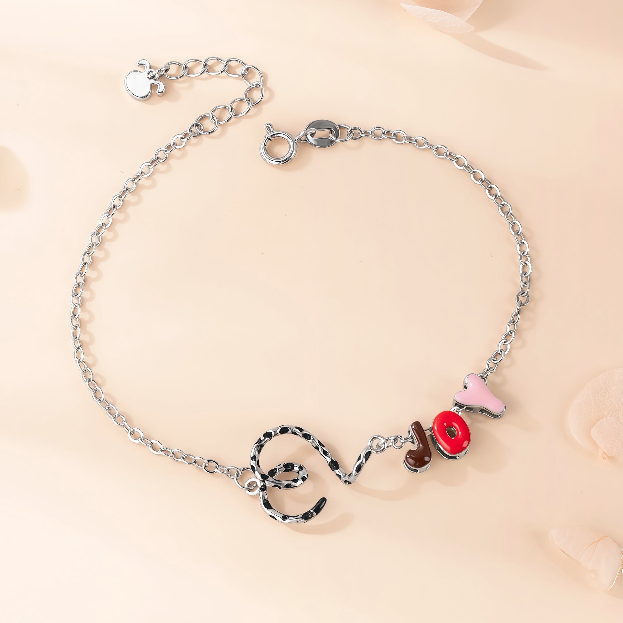 Pulsera personalizada Marsupilami con Letra Regalo de Cumpleaños Aniversario para su Novia | Callie × Marsupilami®.