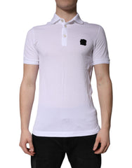 Men's Cotton Logo Polo White