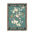 Chinoiserie Blossom Birds Woven Blanket